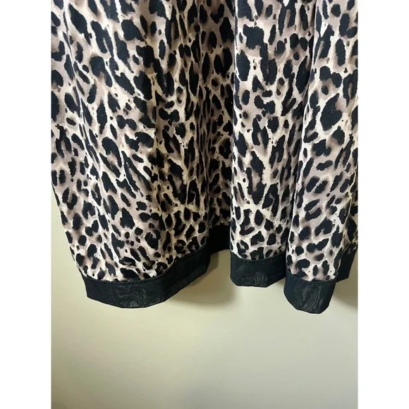 NWT Delta Burke Intimates Leopard Print Slip Dress Lingerie Size 3X Babydoll - Picture 5 of 10